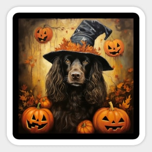 American Water Spaniel Halloween Sticker